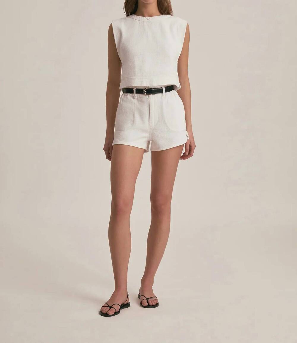 NEW FAVORITE DAUGHTER the arlo top in white